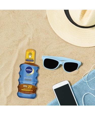 Nivea Sun - Dry oil with "Protect and Bronze" melanin activator 200 ml - Buy Online on GoSupps.com