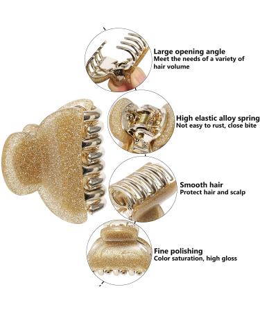 12 Pcs Small Hair Claw Clips for Women Girls - Bling Sequins Jaw Clips for Thick Thin Hair - Non Slip Strong Hold Hair Clamps (Dot Sequins) - Buy Online on GoSupps.com