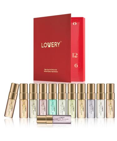 Valentines Gifts for Women Perfume Sampler for Women 12pc Perfumes for Women and Men Fragrance Sets Floral Perfume Samplers for Travel - Birthday Gifts for Women Gifts for Mom from Daughter