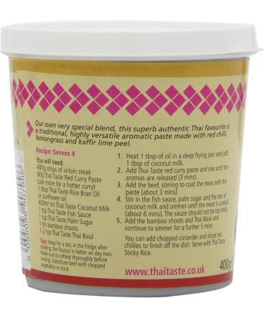 Thai Taste Rode Curry Pasta in Bad 400g - Buy Online on GoSupps.com