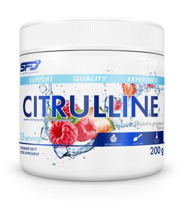 SFD Citrulline Dietary supplement - Combination of the amino acid L -cytrulin and Malat - Muscle Oxygenation - Reducing Fating - more efficient training - 200g - Raspberry Strawberry Raspberry Strawberry 200g