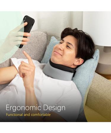 BraceUP Soft Cervical Neck Brace for Pain Relief and Support - Gray - Buy Online on GoSupps.com