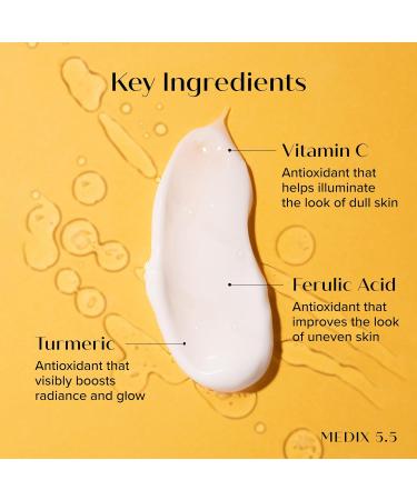 Medix 5.5 Brightening Vitamin C Cream + Coconut Oil Moisturizer Skin Care Set | Body Cream & Face Lotion Bundle | Firming Body Lotion Set For Women Crepey Skin Treatment Wrinkles Cellulite 2PC - Buy Online on GoSupps.com