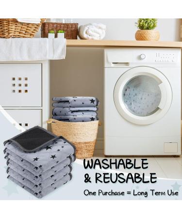 Namalu 4-Pack Reusable Training Pads for Dogs & Guinea Pigs - Absorbent Slipproof Star Pattern (70 x 105 cm) - Ideal for Pet Urine & Messes - Buy Online on GoSupps.com