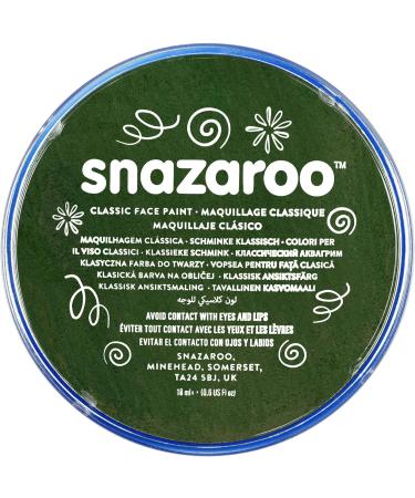 SK INFINITY | Classic Face and Body Paint 18 ml - Water Based Single Cake Makeup Supplies - Professional Grade for Adults & Kids (BLACK & DR. GREEN) - Buy Online on GoSupps.com