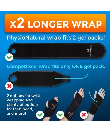 Wrist Ice Pack Wrap for Instant Pain Relief - Ideal for Carpal Tunnel, Tendonitis, Arthritis - Hand Support Brace with Reusable Gel Packs - Buy Online on GoSupps.com