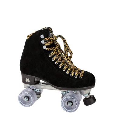 Moxi Skates - Panther - Fun and Fashionable Womens Roller Skates | Black Suede 7