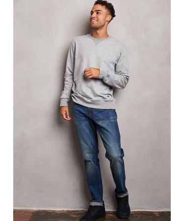 Russell Athletic Men's Cotton Rich 2.0 Premium Fleece Sweatshirt - X-Large, Oxford - Buy Online on GoSupps.com