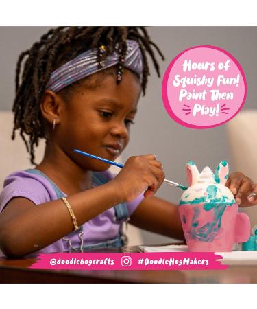 Doodle Hog Bunny Paint Your Own Squishies Kit - Arts & Crafts Gift for Kids - Easter Basket Stuffer - Buy Online on GoSupps.com