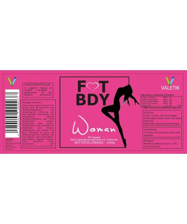 VALETIK FIT BDY Women's Garcinia Cambogia Supplement - 60 Capsules | International Shipping Available - Buy Online on GoSupps.com