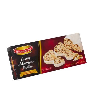 Kuchenmeister Marzipan Stollen in Gift Box, 26 Ounce Luxury Marzipan 1.62 Pound (Pack of 1)