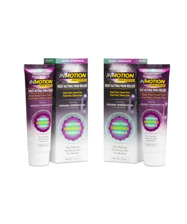 Cream for Pain Relief - Ultra Strength Hemp Oil - 2.5 Ounce No Touch Sanitary Squeeze Tube for Back Knee Nerve Muscle Pain Relief (2)