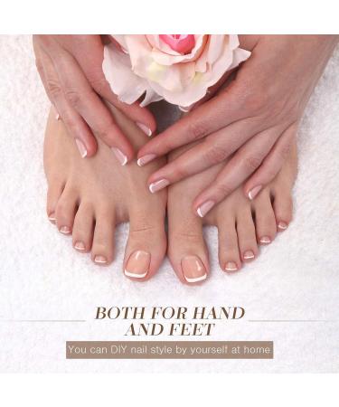 6-Piece Stainless Steel French Nail Art Edge Trimmer Set | Colorful DIY Nail Templates & Supplies for Perfect Lines - Buy Online on GoSupps.com