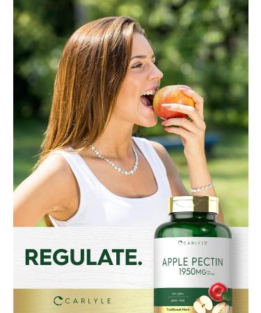 Carlyle Apple Pectin 1950mg | 150 Capsules | Non-GMO & Gluten Free Herbal Supplement - Buy Online on GoSupps.com