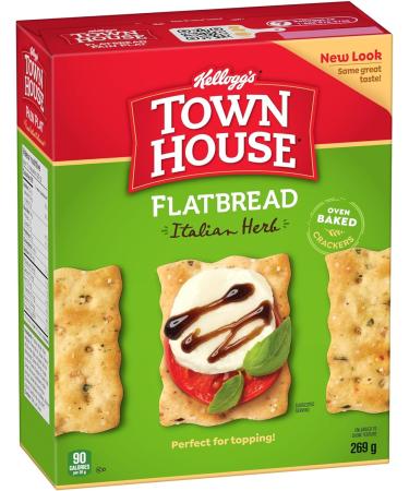 Town House* Flatbread Italian Herb Crackers 269g - Buy Online on GoSupps.com