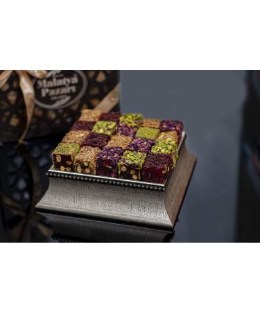 Palanci Turkish Sweets Mix | Premium Vegan Turkish Delight 280g | Authentic Lokum with Pomegranate Raisins & Pistachios | International Shipping Available - Buy Online on GoSupps.com