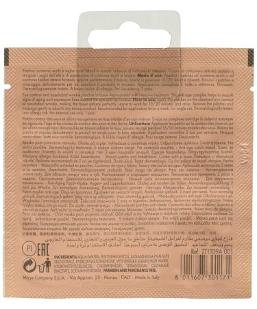Pupa Milano Anti-Age Face Mask for Eye Contours & Wrinkles - Intensive Treatment Patches - Smooth Expression Lines - Fragrance-Free - All Skin Types - 0.08 Oz - International Shipping - Buy Online on GoSupps.com