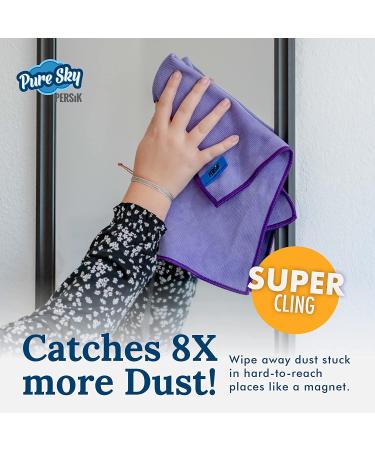 Pure-Sky Ultra Microfiber Window Cleaning Cloth - Streak-Free Magic Towel for Windows, Glass, Mirrors, and Screens - No Detergents Needed - Leaves No Wiping Marks - 1 Cloth - Buy Online on GoSupps.com