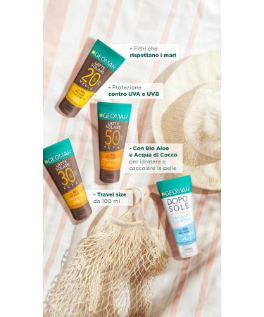  Geomar GEOMAR | SPF 30 Sunscreen Lotion Vegan Formula Made in Italy 100 ml - Buy Online on GoSupps.com