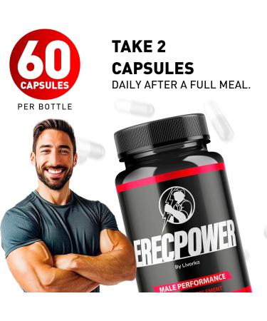 (3 Pack) Erecpower for Men Supplement Capsules Erecpower Piills All Natural Ingredients Erecpower Original Advanced Formula Erecpower Vitamin Support Ericpower Reviews 180 Capsules for 3 Months - Buy Online on GoSupps.com
