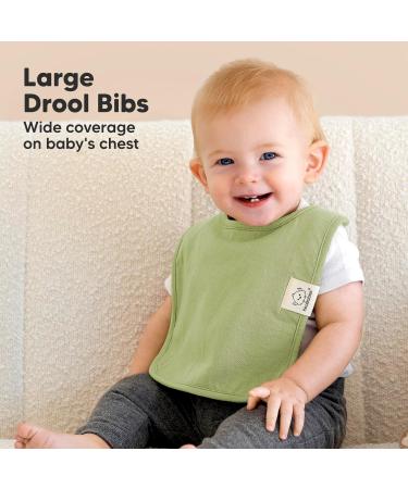 8-Pack Organic Baby Bibs for Boys & Girls - Dool Libbon | Eco-Friendly Stylish Baby Bibs for Mealtime - Buy Online on GoSupps.com