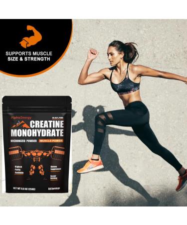 Buy Micronized Creatine Monohydrate Powder | Unflavored 5g Serving | Gluten Free | 250g (8.8 oz) - International Shipping Available - Buy Online on GoSupps.com