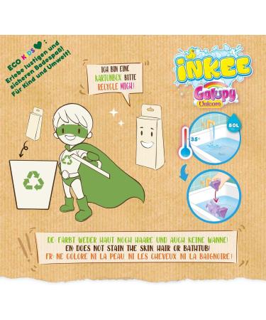 Inkee Galupy Unicorn Gift Box | Einhorn Swimming Set | 7 Bathing Additives & Fun Unicorn Bath Bombs for Kids - Buy Online on GoSupps.com