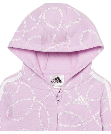 Adidas Girls 3-Piece Fleece Set 12 Months - Pulse Lilac | Cozy and Stylish - Buy Online on GoSupps.com