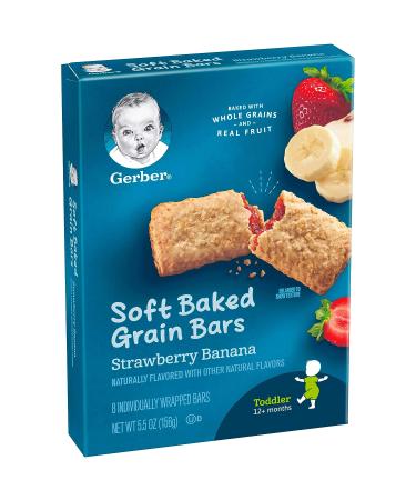 Gerber Graduates Toddler Cereal Bars - Strawberry Banana (8 count) - Buy Online on GoSupps.com