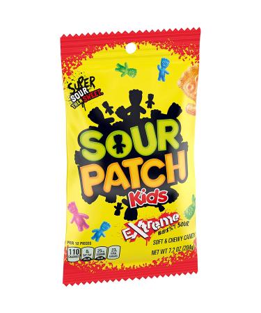 SOUR PATCH KIDS Extreme Flavor Mixed-Fruit Candy - 12 Bags (7.2 oz each) - Buy Online on GoSupps.com
