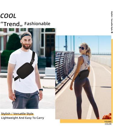 Unisex Waterproof Mini Fanny Pack with Adjustable Strap - Ideal for Outdoor Activities - Black - Buy Online on GoSupps.com