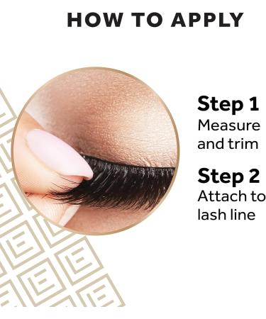 Eylure False Eyelashes Pre-Glued Design Sapphire Luxe Faux Mink Single Pair | Stays for up to 15 hours Easy to wear - Buy Online on GoSupps.com