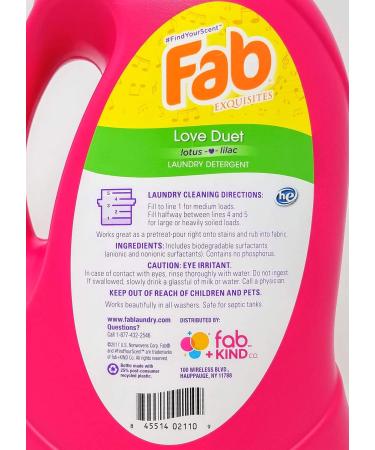 Fab Love Duet Liquid Laundry Detergent (134 oz) - Premium International Shipping - Eco-Friendly Clean - Buy Online on GoSupps.com