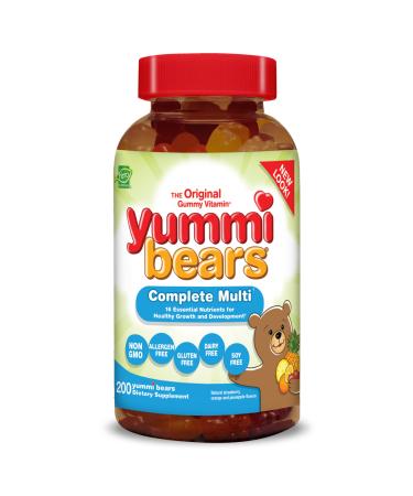 Hero Nutritionals | Yummi Bears | Complete Multivitamin & Mineral | Gummy Vitamin for Kids | Dietary Supplement | 16 Essential Vitamins, Nutrients & Minerals | 200 Yummi Gummies
