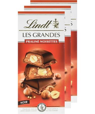 Lindt Les Grandes Pralin Noir Noisettes 225 g - Lot de 3 - Buy Online on GoSupps.com