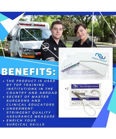 Disposable Skin Stapler with 55 Preloaded Wires + Remover Tool - Ideal for Camping, Emergencies, First Aid & Veterinary Use - Buy Online on GoSupps.com