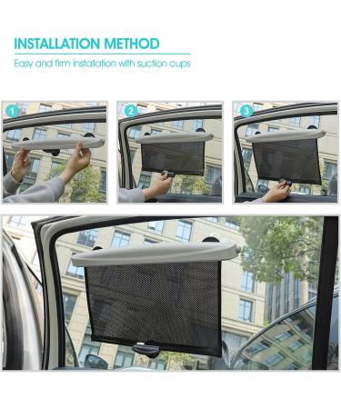 APRAMO i-Shade Roller Car Sun Shade Cover - UV Protection for Kids and Babies (Black) - Buy Online on GoSupps.com