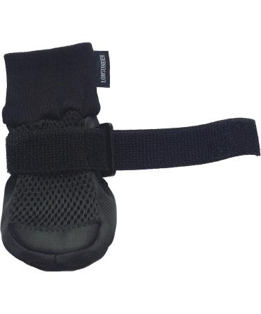 LONSUNEER Dog Boots - Breathable, Nonslip Soles, Black - Sizes M, L, XL - Buy Online on GoSupps.com