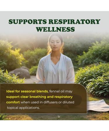 Fennel Sweet Essential Oil 100% Pure & Natural Steam Distilled from Foeniculum vulgare Seeds | Sweet Licorice Aroma for Aromatherapy Massage & Respiratory Wellness | from Hungary | 8 Fl Oz 8 Fl Oz (Pack of 1) - Buy Online on GoSupps.com