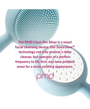 PMD Clean Pro Silver: Smart Facial Cleansing Device with Silver ActiveWarmth & Anti-Aging Massager - Buy Online on GoSupps.com