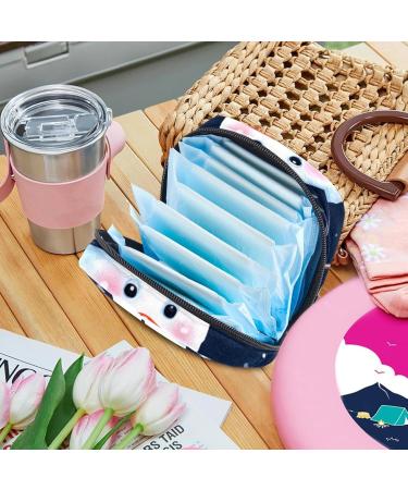 Muoooum Women s Storage Bags & Menstrual Cup - Portable Bandages for Teens & Girls | Christmas Forest Design - Buy Online on GoSupps.com