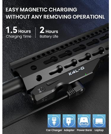 Votatu K4L-G Green Laser Sight | Keymod Rail | Ultra Low-Profile Tactical Rifle Beam with Strobe | Magnetic Rechargeable - Buy Online on GoSupps.com