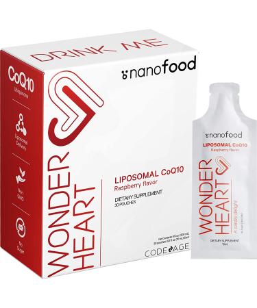 CodeAge Wonder Heart Liposomal CoQ10 - Raspberry Flavor, 30 Pouches, 0.3 fl oz Each - Buy Online on GoSupps.com