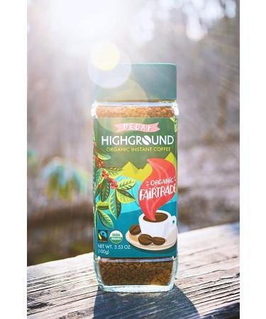 Highground Organic Instant Decaf Coffee - 3.53 Oz | Premium Decaf Brew - Buy Online on GoSupps.com