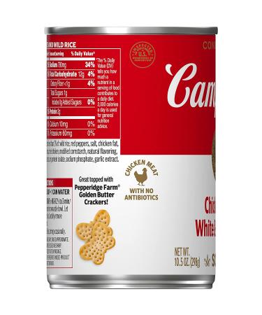 Campbell's Condensed Chicken White & Wild Rice Soup 10.5oz (12 Pack) - Buy Online on GoSupps.com
