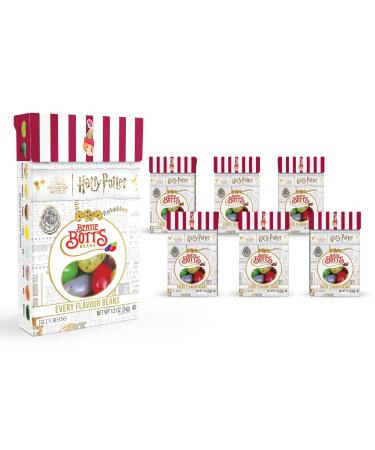 Harry Potter Bertie Bott's Every Flavour Beans 1.2 oz Box 6 Pack Assorted 1.2 Ounce (Pack of 6)