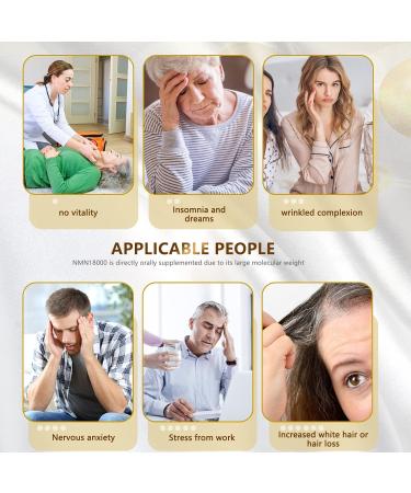 AIDEVI NMN 18000 - Nicotinamide Mononucleotide Supplement with Resveratrol Stabilized Form & 99% High Purity to Boost NAD+ Levels for DNA Repair Supplement for Healthy Aging 60 Capsules - Buy Online on GoSupps.com