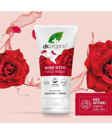 Dr. Organic Soin Nettoyant Visage la Rose Bio 150 ml - Buy Online on GoSupps.com