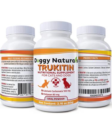 Pet Health Pharma Trukitin Chitosan Phosphate Binder for Cats & Dogs | Renal Support Supplement with Natural Ingredients - 60g - Buy Online on GoSupps.com