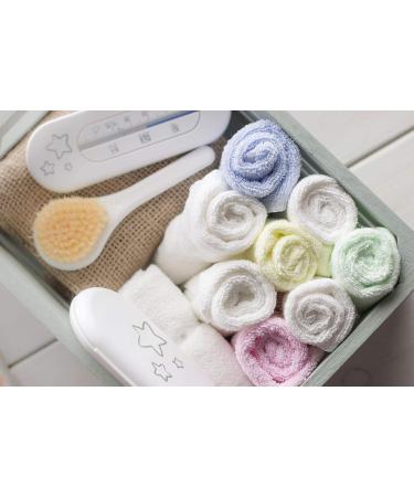 JM Bamboo Baby Washcloths - 8 Pack Soft Baby Face Towels for Sensitive Skin | 25x25cm Washcloth Set with Clothes Bag - Ideal for Children - Buy Online on GoSupps.com